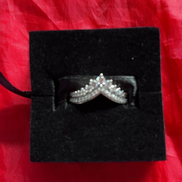 Pandora. wish ring cz in sterling silver Size 7.5 - Picture 6 of 9